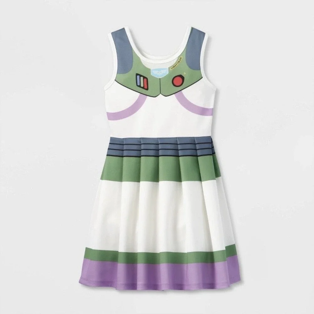 New! Disney Toy Story Little Girls Pixar Buzz Lightyear Costume Dress 7/8